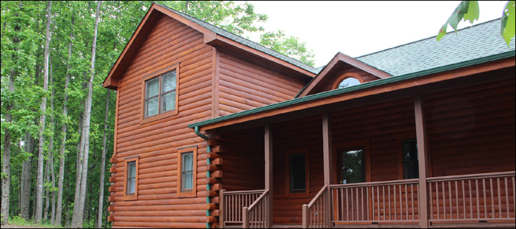 Log Home Staining in Gloucester County, Virginia