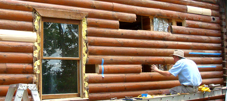 Log Home Repair Achilles, Virginia