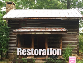 Historic Log Cabin Restoration  Gloucester County, Virginia